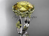 14kt 2 - tone gold floral, leaf and vine \"Basket of Love\" ring ADLR176 - Vinsiena Designs