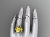14kt 2 - tone gold floral, leaf and vine \"Basket of Love\" ring ADLR176 - Vinsiena Designs