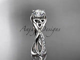 Platinum celtic trinity knot engagement ring, wedding ring CT790