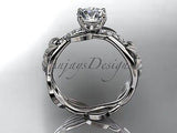 Unique platinum diamond  wedding ring, engagement ring ADLR270P - Vinsiena Designs