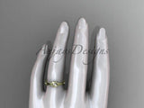 14k yellow gold rope diamond wedding band RP8358B - Vinsiena Designs
