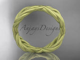 14k yellow gold rope matte finish wedding band RP898G - Vinsiena Designs