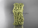 14k yellow gold matte finish rope celtic wedding band RPCT9357G - Vinsiena Designs