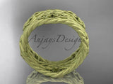 14k yellow gold matte finish rope celtic wedding band RPCT9357G - Vinsiena Designs
