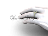 Unique 14kt yellow gold diamond wedding ring, engagement ring VD10030 - Vinsiena Designs
