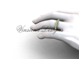 Unique 14kt yellow gold diamond wedding band VD1009 - Vinsiena Designs