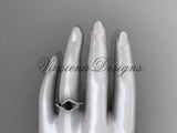 14k yellow gold diamond wedding, engagement ring, Enhanced Black Diamond ADLR334 - Vinsiena Designs