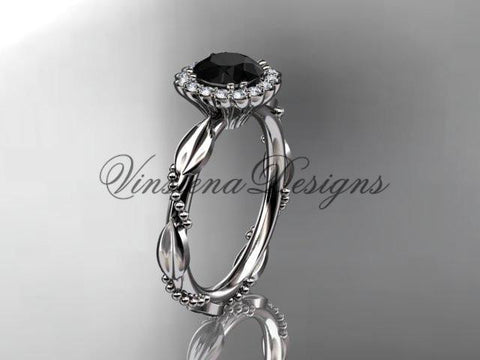 Anjay&#39;s Designs Black Diamonds Engagement Rings