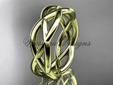 14k yellow gold wedding band ADLR392G - Vinsiena Designs